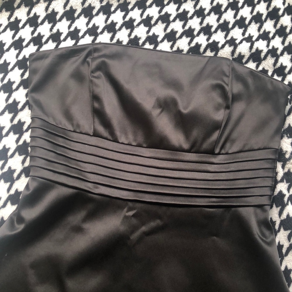 WHBM black satin dress - Picture 3 of 6